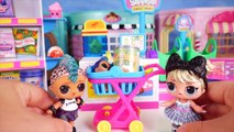 LOL Surprise Dolls Family Under Wraps ! Open New Shopkins Small Mart