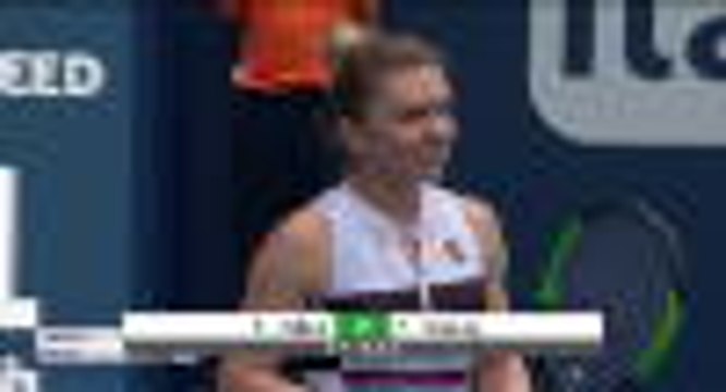 WTA Miami: Halep bt Hercog (5-7 7-6 6-2)
