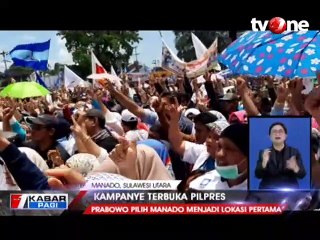 Kampanye Terbuka di Manado, Prabowo: Saya Asal Minahasa