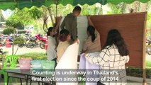 Thai junta party lead in first general election since 2014