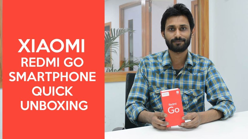 Xiaomi Redmi Go smartphone quick unboxing