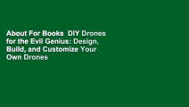 About For Books  DIY Drones for the Evil Genius: Design, Build, and Customize Your Own Drones