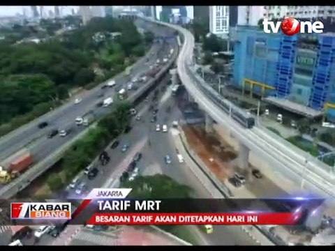 Besaran Tarif MRT Ditetapkan Hari Ini!