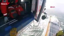 Viking Sky gemisindekileri helikopter ile kurtarma çalışmaları kamerada
