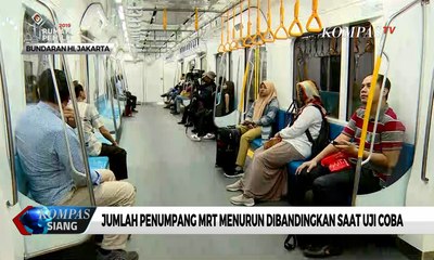Jumlah Penumpang MRT Menurun Dibandingkan saat Uji Coba