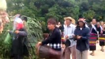 Villagers Dance Alongside Dragon In Festival