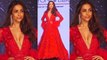 Malaika Arora stuns in Red gown at Bombay Fashion Week 2019; Watch video | FilmiBeat
