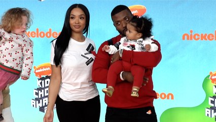 Princess Love Norwood and Ray J 2019 Kids' Choice Awards Orange Carpet