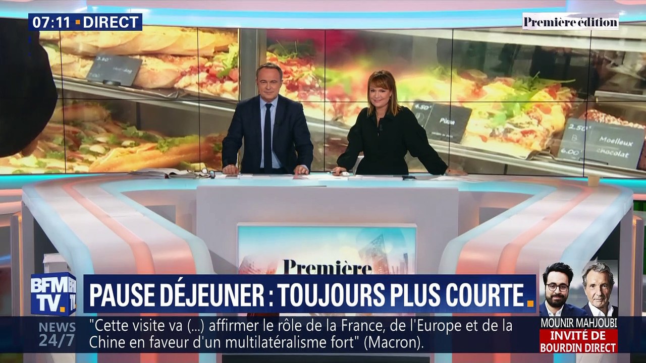 Pause-déjeuner: toujours plus courte