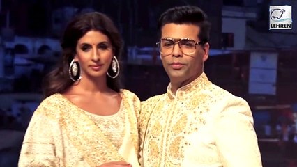 下载视频: Karan Johar And Shweta Bachchan Turn Showstoppers For Abu Jani And Sandeep Khosla