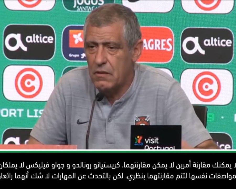 كرة قدم: تصفيات يورو 2020: لا يمكنك المقارنة بين رونالدو و جواو فيليكس - سانتوس