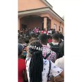 UNN Students Receiving PHY 111 Lecture Outside Because The Hall Wasn’t Opened On Time By The Janitor (Watch Video)