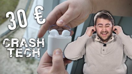 On a testé les Airpods à 30 € - Crash Tech