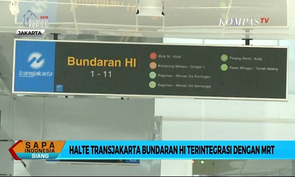 Keistimewaan Halte Transjakarta Bundaran HI, Halte Pertama yang Terintegrasi MRT