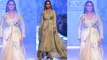 Dia Mirza looks regal in a design by Ancestry at Bombay Times Fashion Week | Boldsky