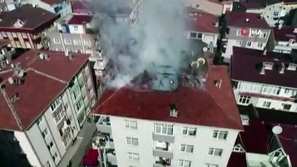 Güngören’de 5 Katlı Apartmanda Korkutan Yangın