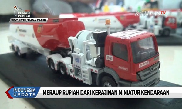 Kisah Pemuda Sidoarjo, Raup Rupiah dari Kerajinan Miniatur Kendaraan