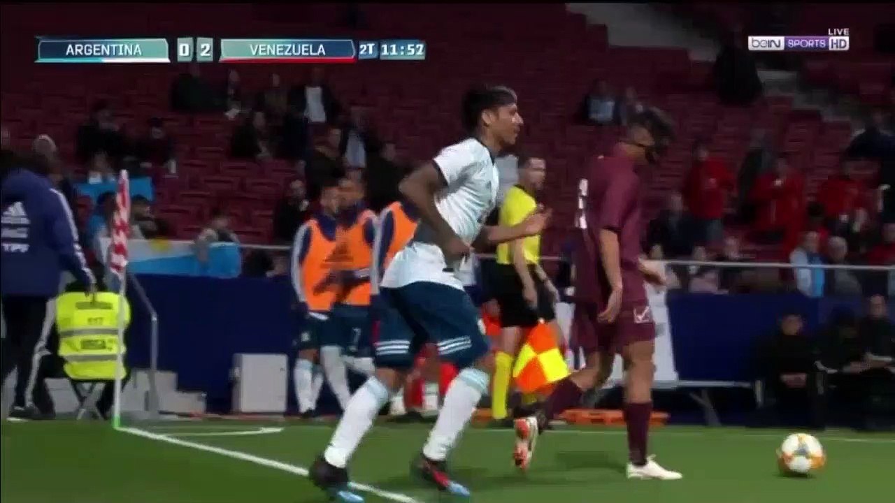 Arg 1 Ven 3 Segundo Tiempo 22/3/2019 amistoso internacional