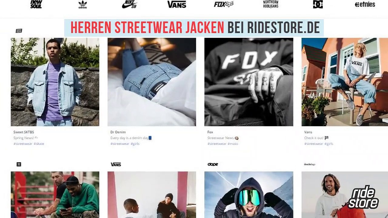 Herren Streetwear Jacken bei Ridestore