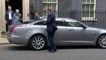 May and Barclay depart Downing Street together