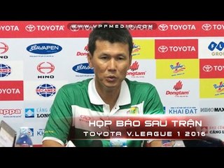 HỌP BÁO SAU TRẬN ĐẤU SLNA - ĐỒNG THÁP