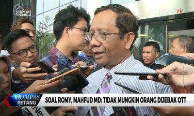 Soal Romy, Mahfud MD: Tidak Mungkin Orang Dijebak OTT