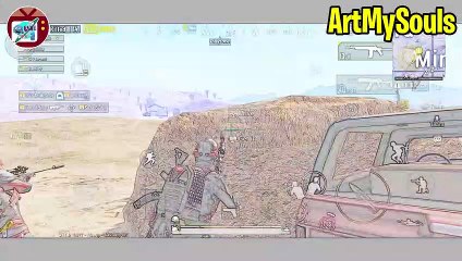 PUBG Mobile - Epic Funny Moments, Fails & Glitches #25 (with Color Sketch Theme)