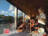 Eating on a boat