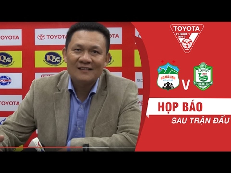 HỌP BÁO SAU TRẬN | HLV NGUYỄN QUỐC TUẤN VUI MỪNG VỚI CHIẾN THẮNG ĐẦU TAY CỦA HOÀNG ANH GIA LAI