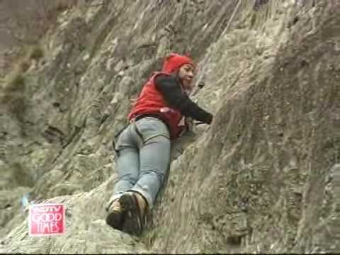 Climbing through French mountains