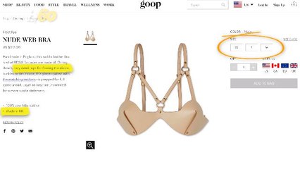 Gwyneth Paltrow's Goop is Selling BDSM Leather Lingerie