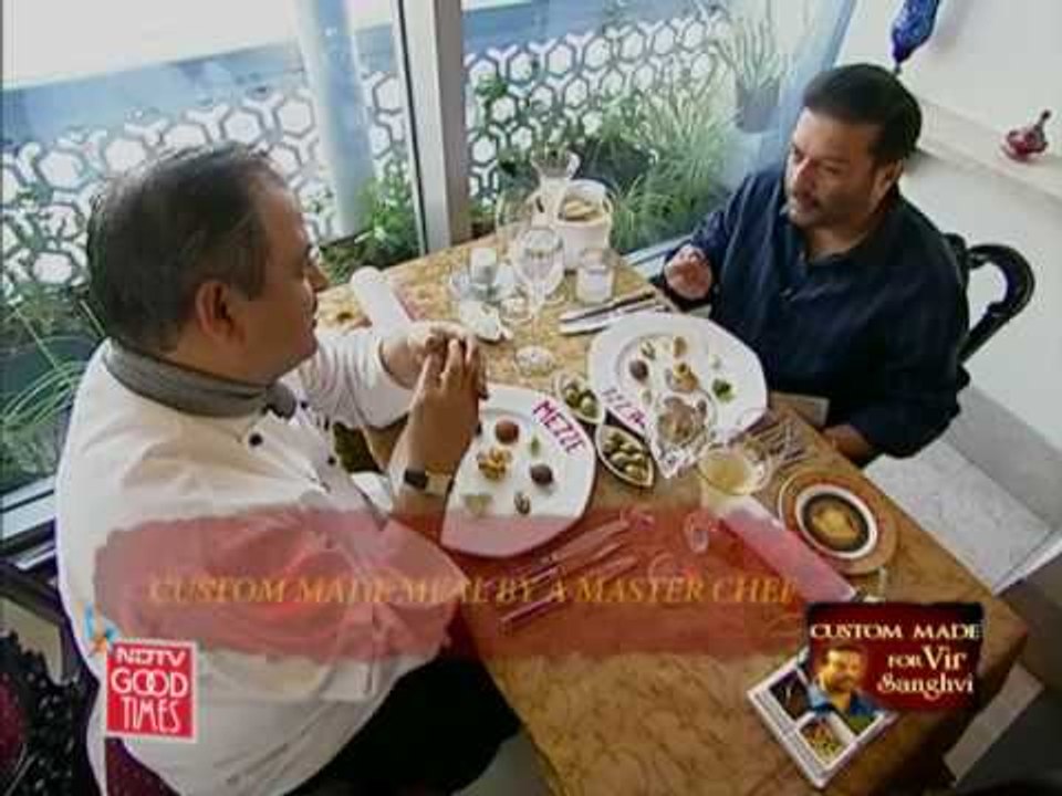 Hemant Oberoi cooks for Vir Sanghvi