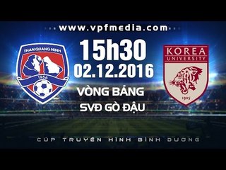 THAN QUẢNG NINH VS SINH VIÊN HÀN QUỐC - BTV CUP 2016 | FULL