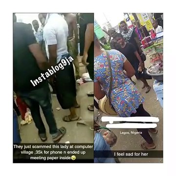 Young Girl Discovers Paper Inside A N35k Phone She Bought At Computer Village, Ikeja (Watch Video)