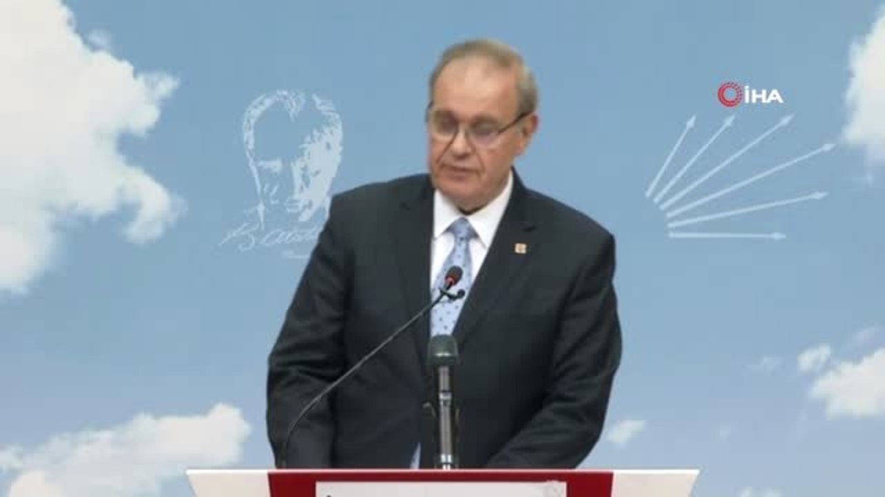 CHP Sözcüsü Faik Öztrak Basın Açıklaması Düzenledi