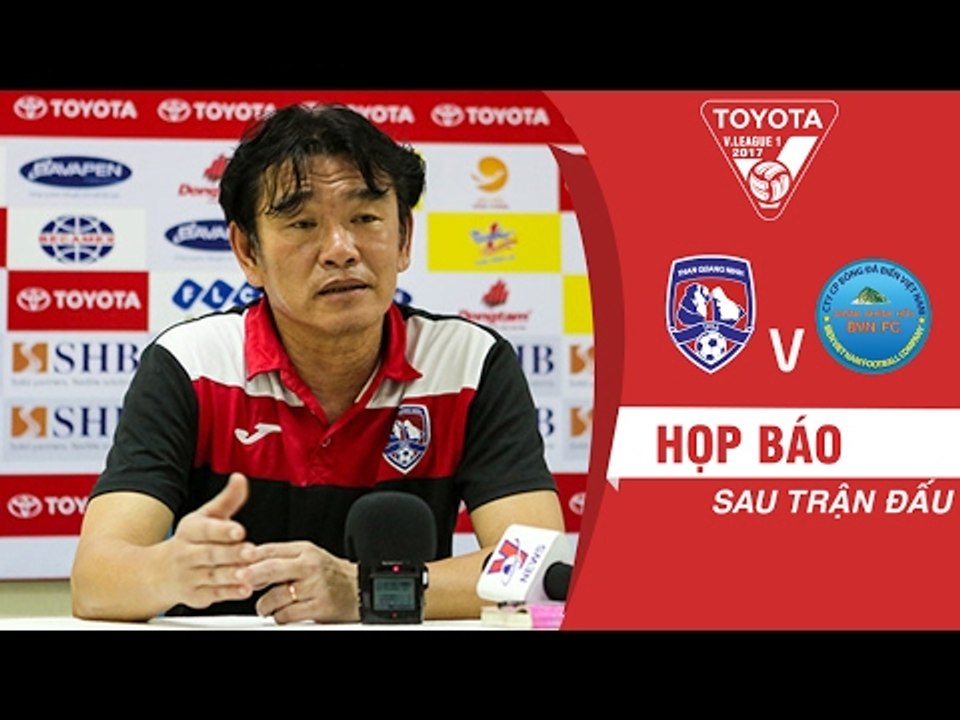 HỌP BÁO SAU TRẬN | HLV PHAN THANH HÙNG: "TRẬN THẮNG MANG TÍNH GIẢI TỎA VỚI THAN QUẢNG NINH"
