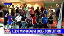 Lerio wins biggest loser competition