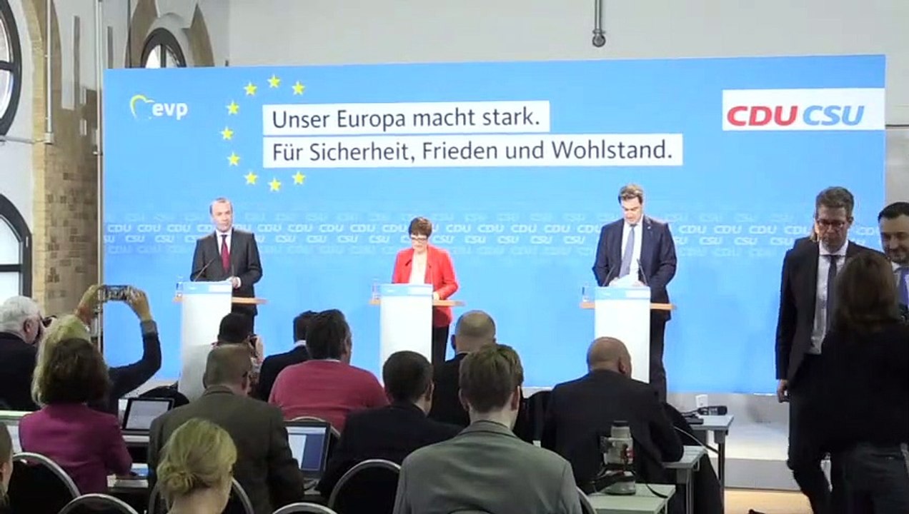 Union will bei Europawahl 'mit Abstand' stärkste Kraft werden