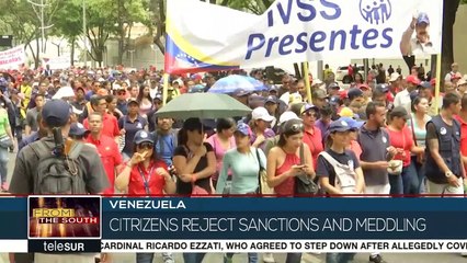 Chavistas Took The Streets Of Caracas To Support The Bolivarian Revolution