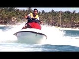 Jet-skiing and para sailing in the islands of Philippines