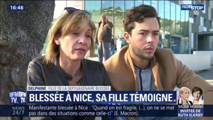 "Ce sont des propos indignes de la part d'un président." La fille de la septuagénaire blessée à Nice réagit