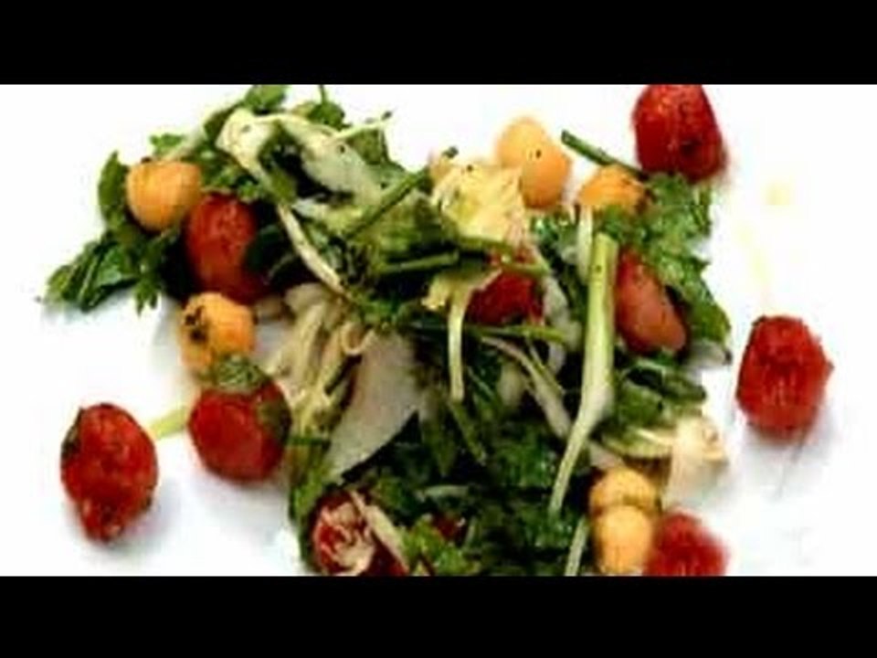 Melon Balls with Rocket and Radish