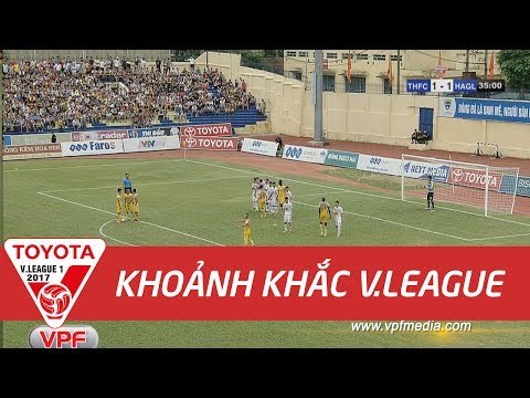 PHA PHỐI HỢP ĐÁ PHẠT THÀNH BÀN HIẾM THẤY CỦA CLB FLC THANH HÓA VÀO LƯỚI HAGL