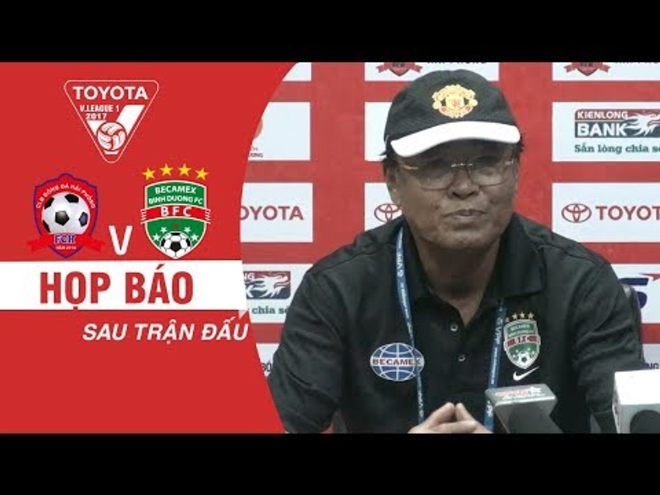 HỌP BÁO SAU TRẬN | HLV TRẦN BÌNH SỰ VUI MỪNG SAU CHIẾN THẮNG NHỌC NHẰN TRƯỚC HẢI PHÒNG