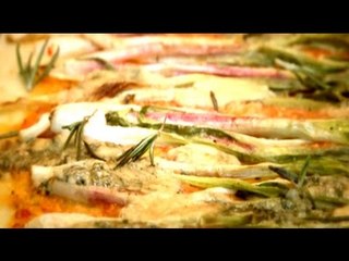 Watch recipe: Flatbread with Spring Onions