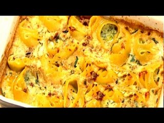 Stuffed Lumaconi with Spinach and Ricotta