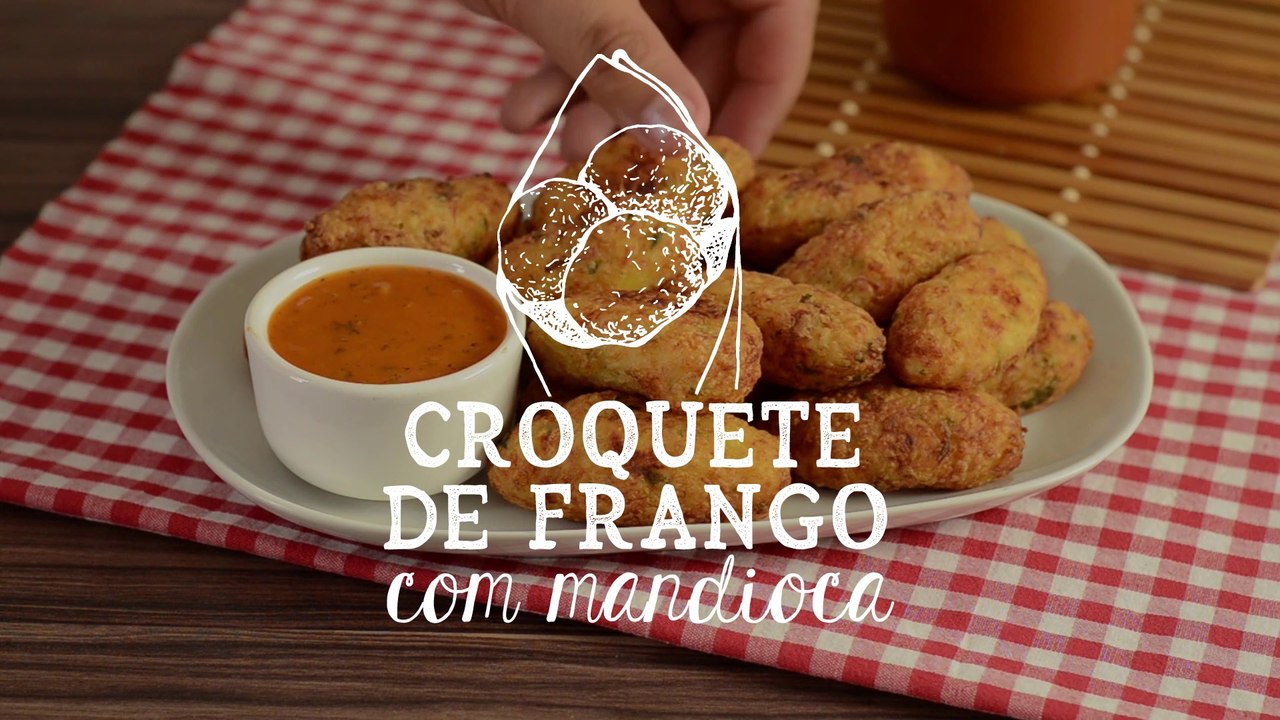 Croquete de Frango com Mandioca | Receitas Guia da Cozinha