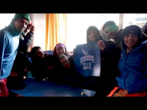 The mountains beckon: Kingfisher Blue Mile