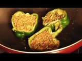 Watch recipe: Stuffed Capsicum - Gujarati style