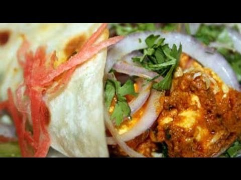 Watch recipe: Paneer Kathi Roll